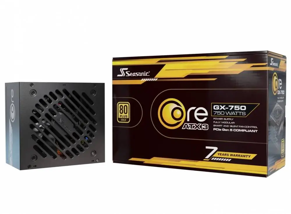 Захранване Seasonic CORE GX-750 V2 750W 80 Plus Gold ATX 3.1 PCIe 5.1 - SRP-CGX751-A5A32SF