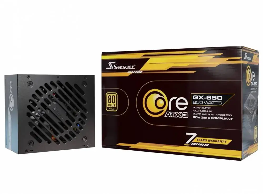  Захранване Seasonic CORE GX-650 V2 650W 80 Plus Gold ATX 3.1 PCIe 5.1 - SRP-CGX651-A5A32SF