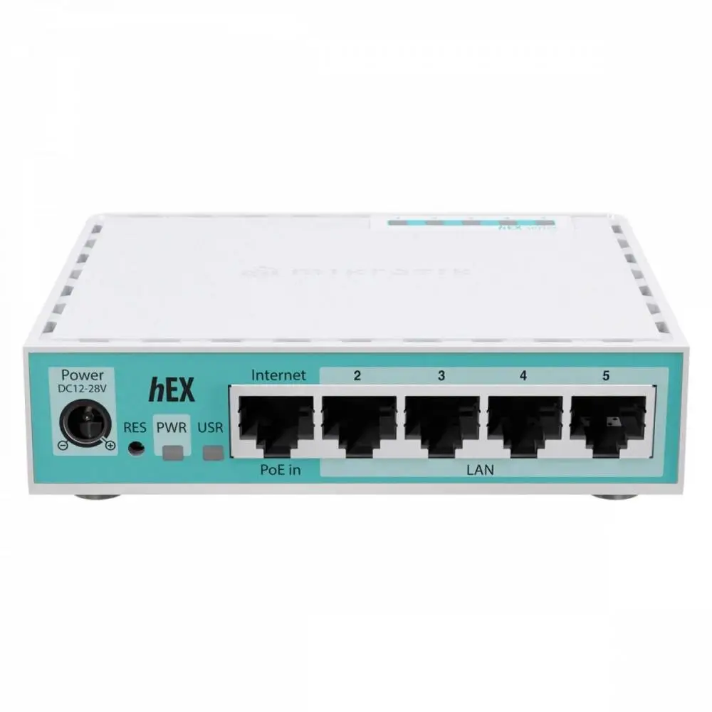 Рутер MikroTik 10/100/1000Mbit, PoE, RAM - 512 MB, USB - А, RouterOS v7, License level 4