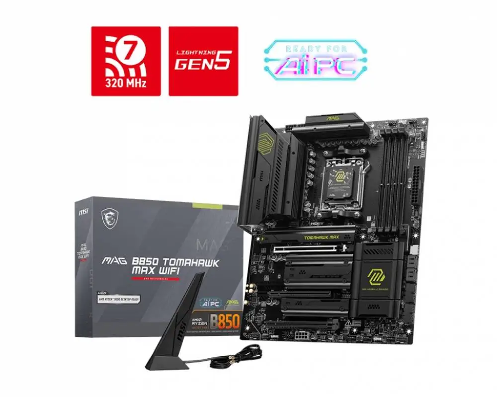 Дънна платка MSI MAG B850 TOMAHAWK MAX WIFI - 911-7E62-002	
