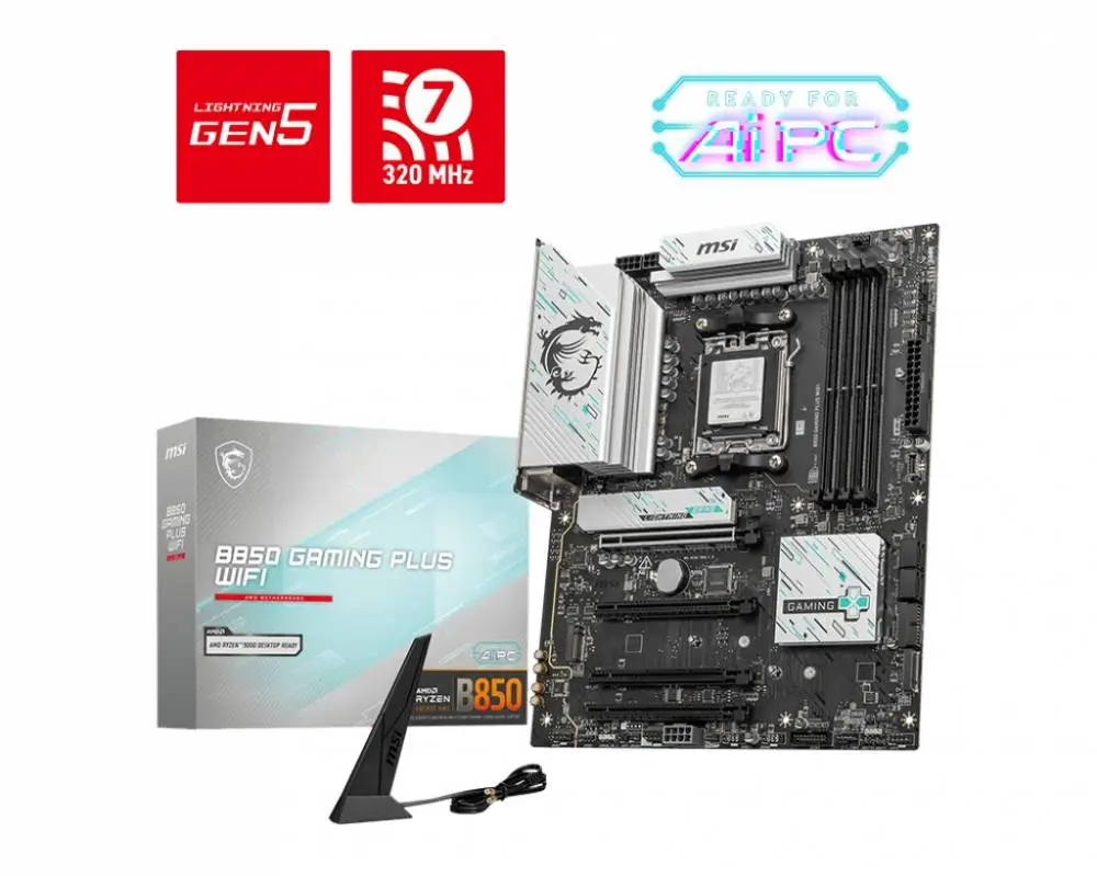 Дънна платка MSI B850 GAMING PLUS WIFI - 911-7E56-001	