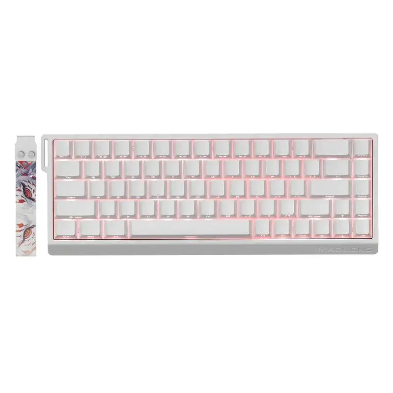 Геймърска клавиатура Madlions MAD 68 HE RGB - 1K, Magnetic Amber Pro Switches - White