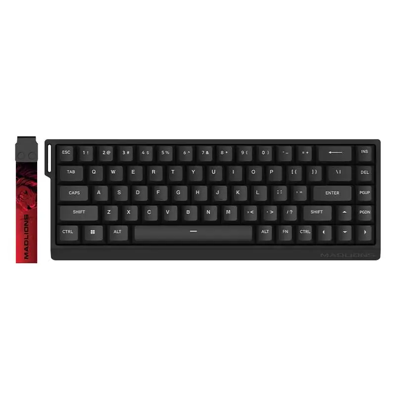 Геймърска клавиатура Madlions MAD 68 HE RGB - 1K, Magnetic Amber Pro Switches - Black