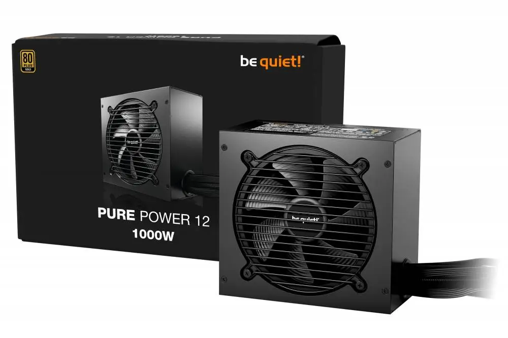 Захранване be quiet! PURE POWER 12 1000W 80 Plus Gold PSU ATX 3.1 PCIe 5.1 - BP005EU