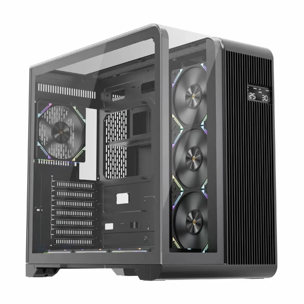 Кутия 1stPlayer RT7 Black Case ATX LED display