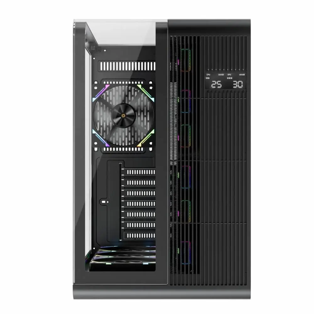 Кутия 1stPlayer RT7 Black Case ATX LED display