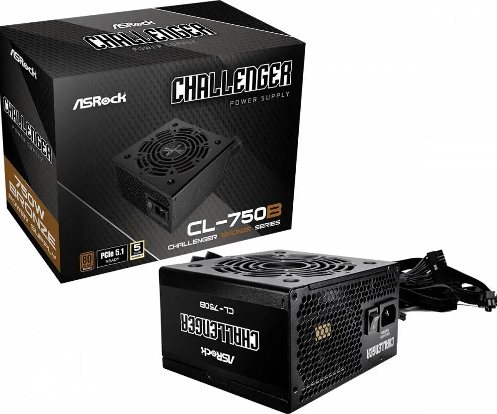Захранване Asrock CL-750B 750W PCIe 5.1 80 Plus Bronze PSU