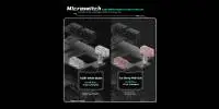 Геймърска мишка VXE Dragonfly R1 1K - Huano Ice Berry Pink Dot Switches, White