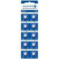 Бутонна алкална батерия EVERACTIVE LR754, LR48, 1,55V, 10pk блистер, /цена за 1 бр. батерия/