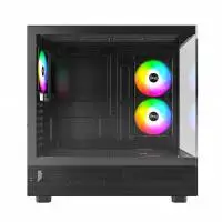 Кутия Montech XR (B) Case ATX  3 x 120 mm ARGB Fans, USB-C, Black
