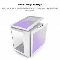 Кутия Montech KING 65 Pro Mid-tower Case ARGB White