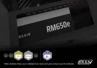 Захранване Corsair RMe RM650e 2025 (650W) 80 Plus Gold ATX 3.1, PCI 5.1 Fully Modular PSU - CP-9020302-EU