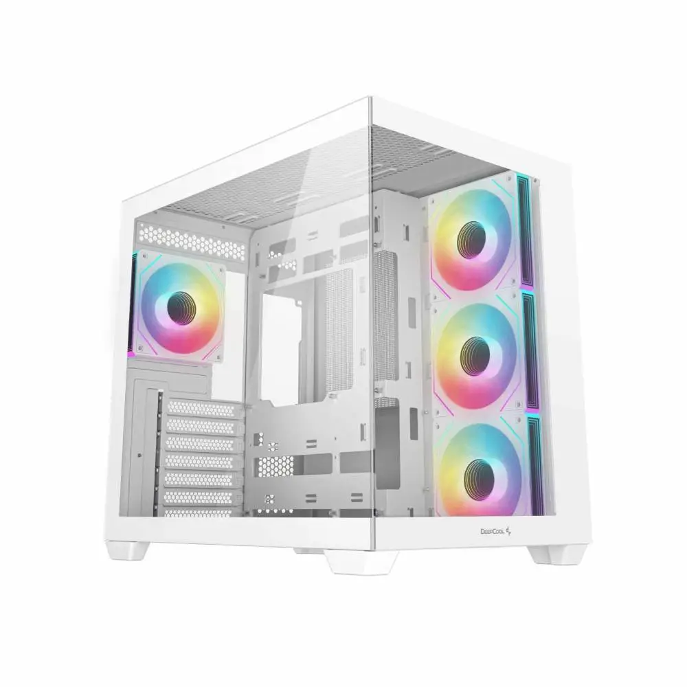 Кутия DeepCool CG530 4F White Mid-Tower Show Case 4 x ARGB Fans