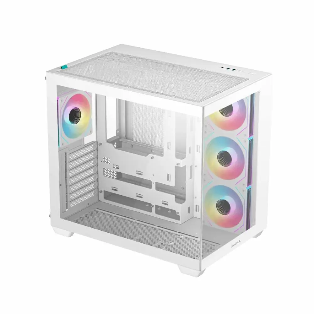 Кутия DeepCool CG530 4F White Mid-Tower Show Case 4 x ARGB Fans
