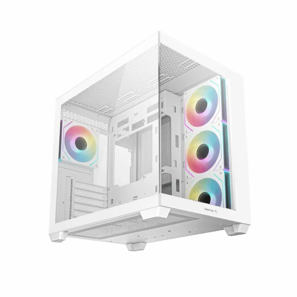 Кутия DeepCool CG530 4F White Mid-Tower Show Case 4 x ARGB Fans