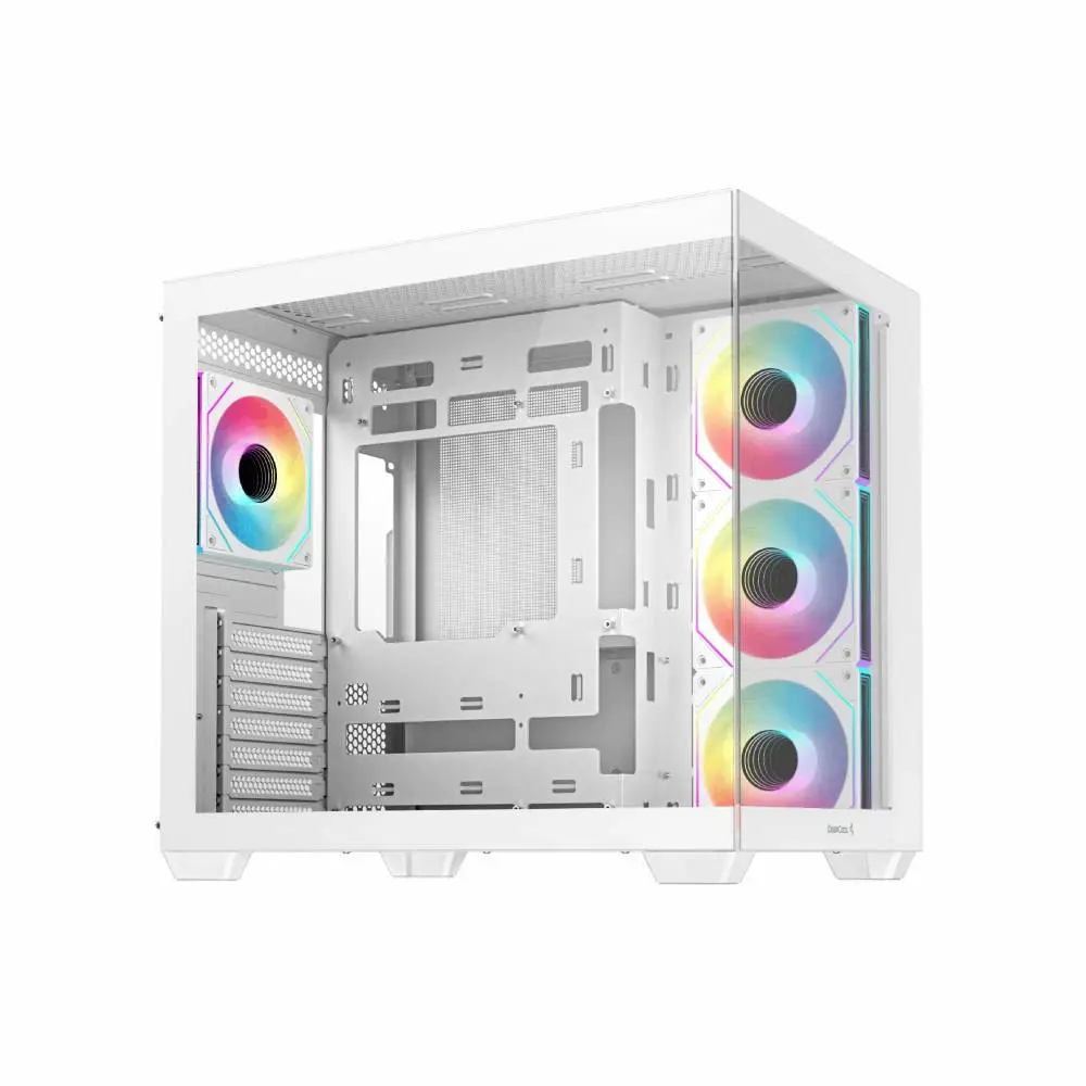 Кутия DeepCool CG530 4F White Mid-Tower Show Case 4 x ARGB Fans