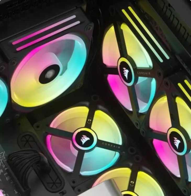 Вентилатори Corsair iCUE LINK QX140 RGB 140mm PWM Dual Fan Kit - CO-9051004-WW
