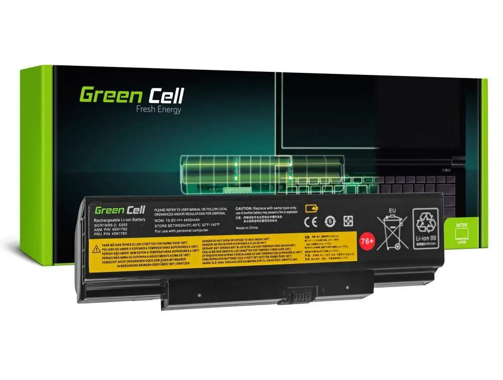 Батерия за лаптоп GREEN CELL, Lenovo ThinkPad Edge E550 E550c E555 E560 E565 10,8V 4400mAh