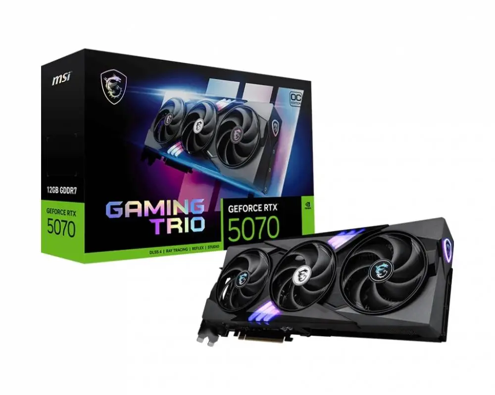 Видео карта MSI GeForce RTX 5070 12G GAMING TRIO OC - 912-V532-029