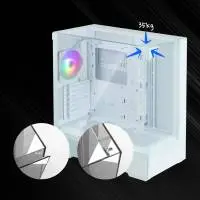 Кутия Zalman P40 Prism White Case ATX