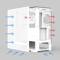 Кутия Zalman P40 Prism White Case ATX
