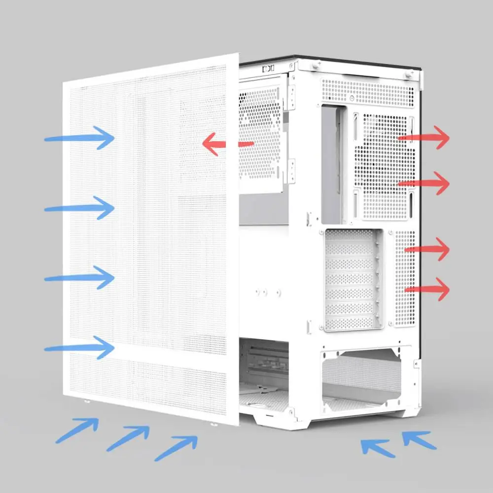 Кутия Zalman P40 Prism White Case ATX