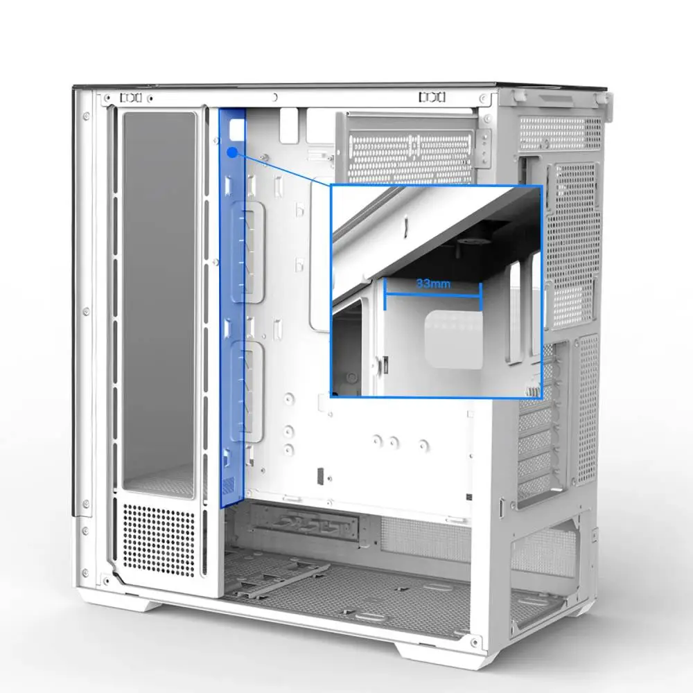 Кутия Zalman P40 Prism White Case ATX