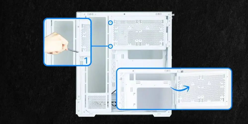 Кутия Zalman P40 Prism White Case ATX