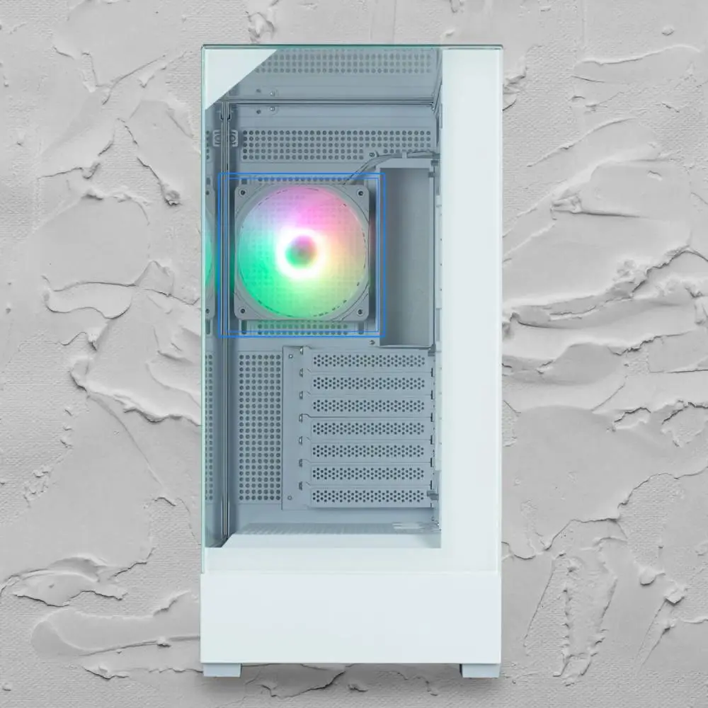 Кутия Zalman P40 Prism White Case ATX