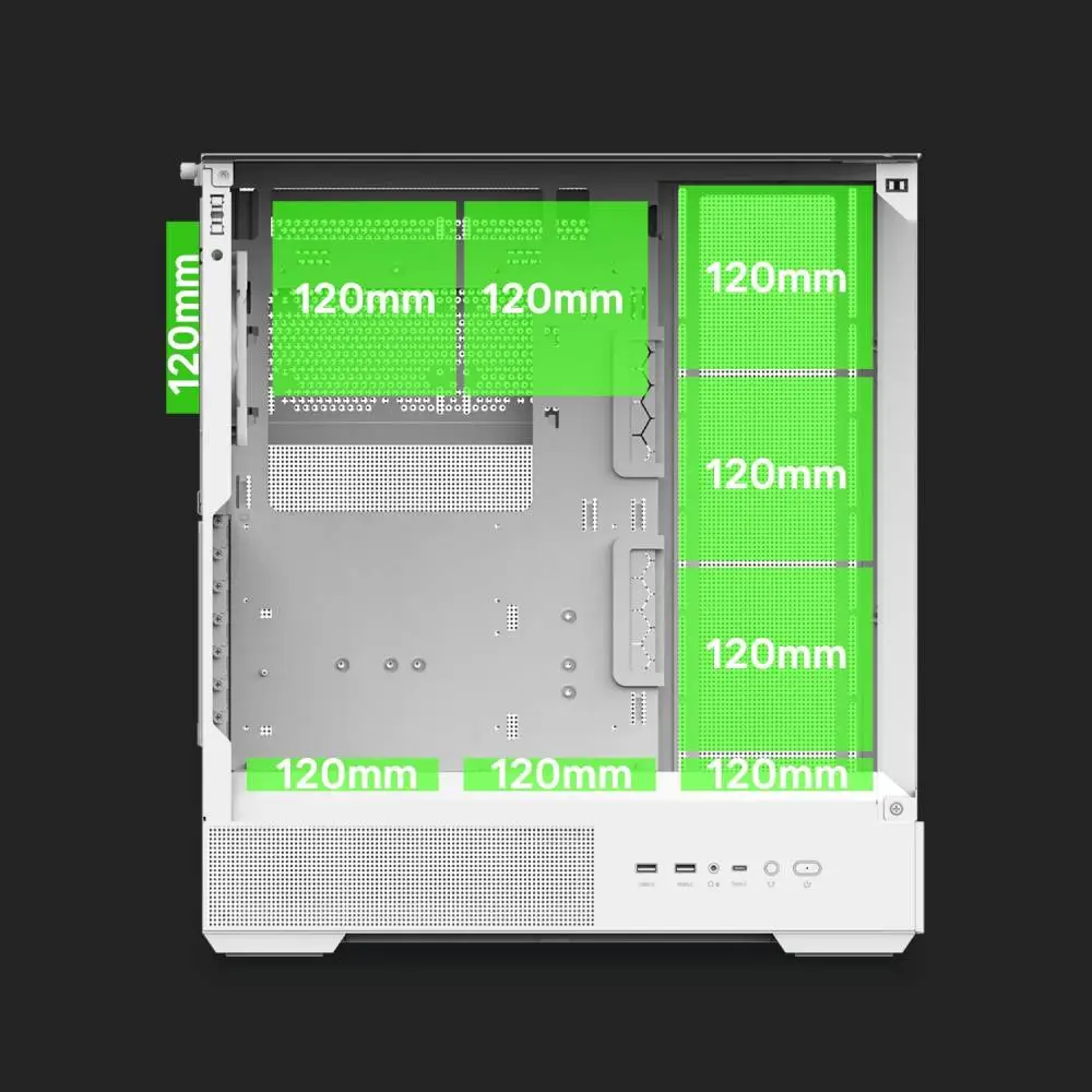 Кутия Zalman P40 Prism White Case ATX