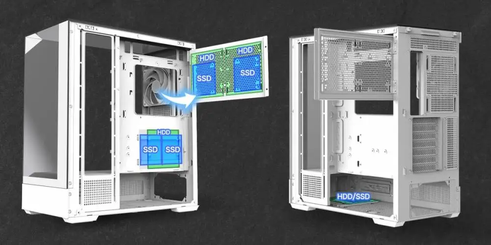 Кутия Zalman P40 Prism White Case ATX