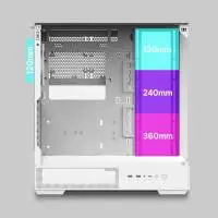 Кутия Zalman P40 Prism White Case ATX