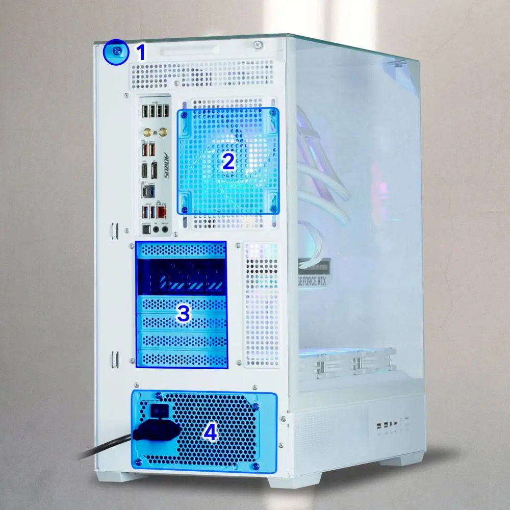 Кутия Zalman P40 Prism White Case ATX