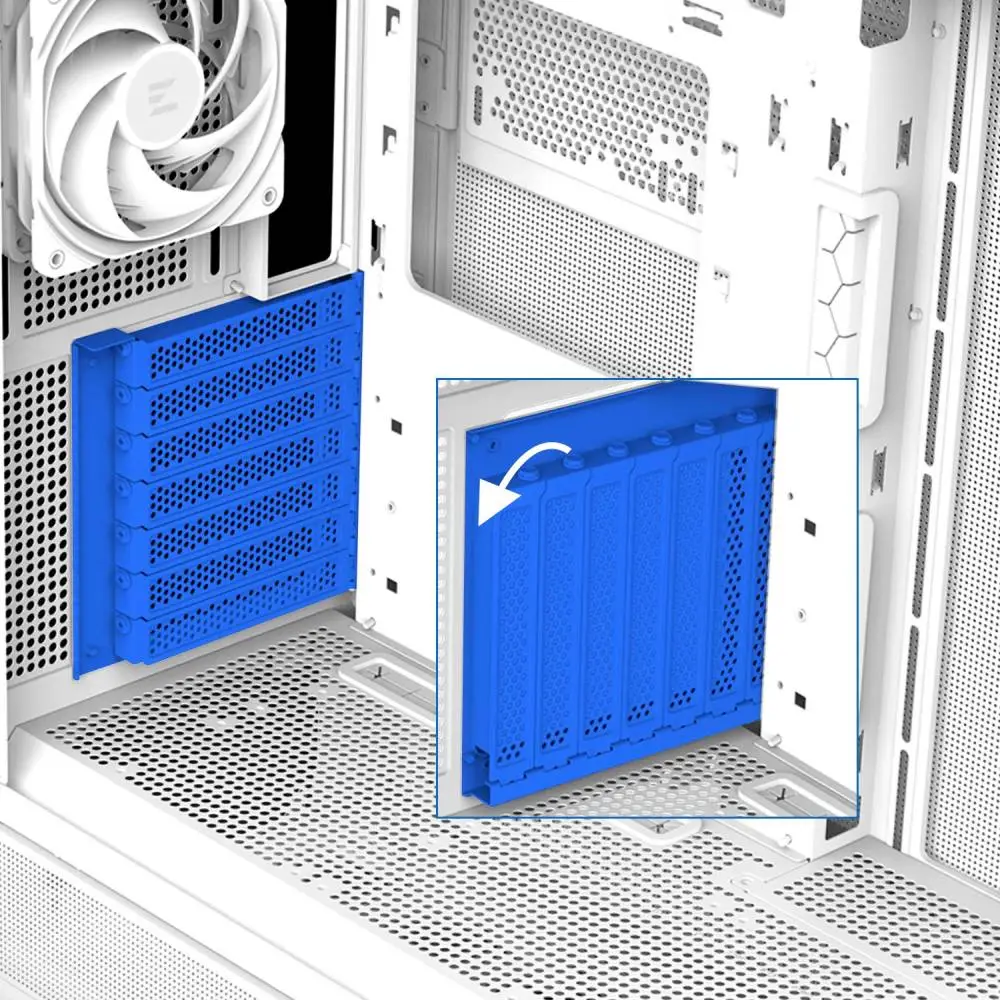 Кутия Zalman P40 Prism White Case ATX