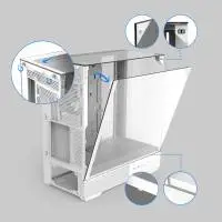 Кутия Zalman P40 Prism White Case ATX