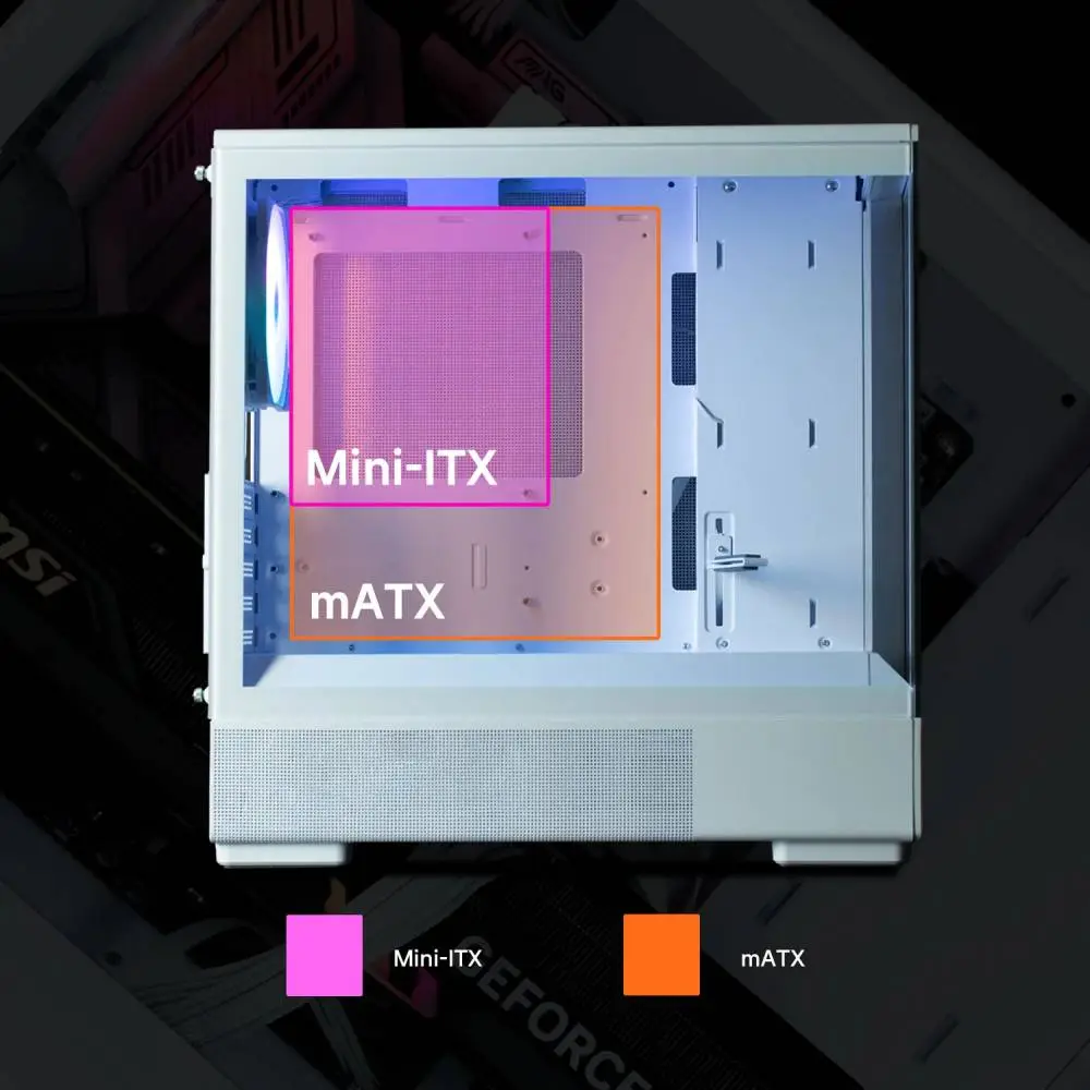 Кутия Zalman P10 White Case mATX