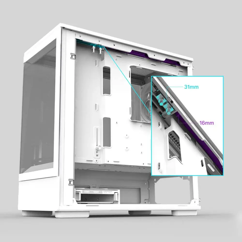 Кутия Zalman P10 White Case mATX