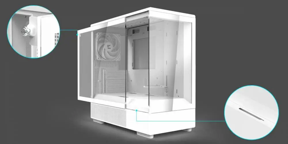 Кутия Zalman P10 White Case mATX