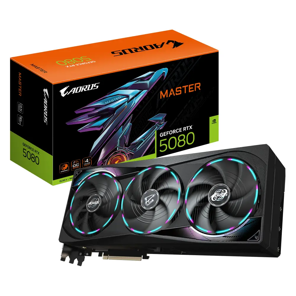 Видео карта Gigabyte AORUS RTX 5080 MASTER 16GB GDDR7