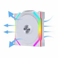 Вентилатор Lian Li UNI FAN SL Wireless ARGB PWM Reverse Blade - 120 mm Бял
