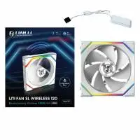 Вентилатор Lian Li UNI FAN SL Wireless ARGB PWM Reverse Blade - 120 mm Бял