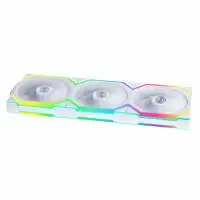 Вентилатори 3бр Lian Li UNI FAN SL Wireless ARGB PWM Reverse Blade - 120 mm Бели + Контролер