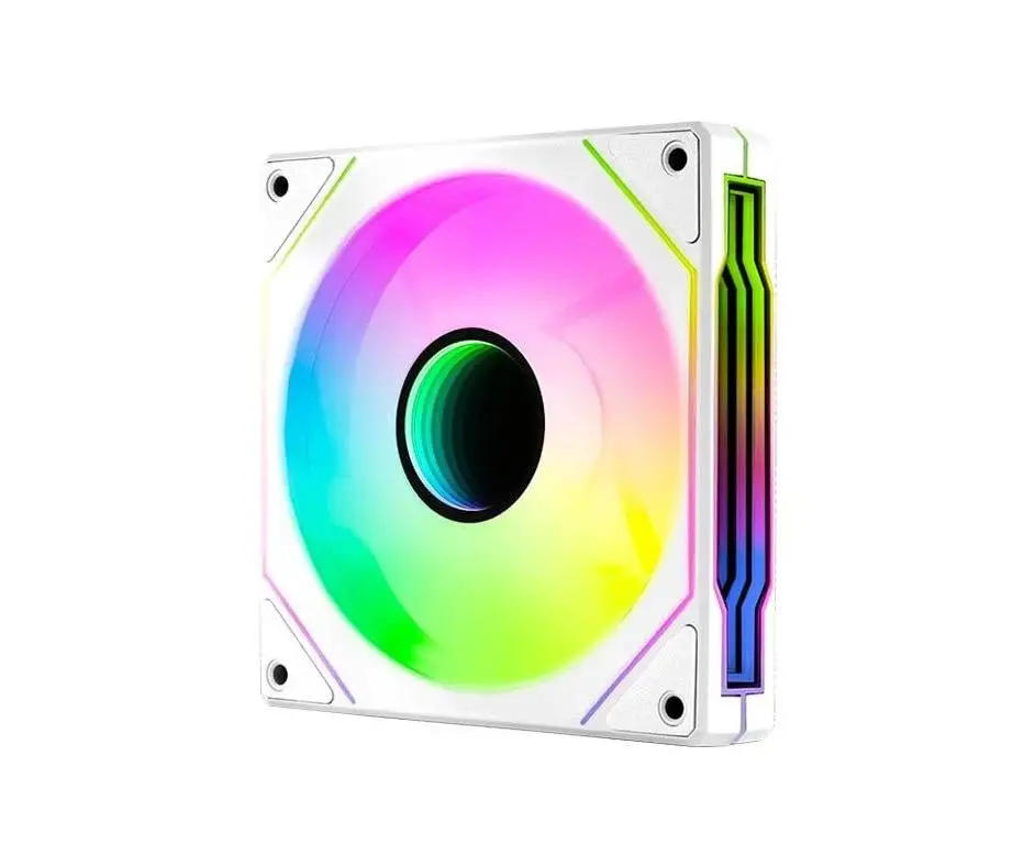 Вентилатор AeroCool Phantom M-3R Infinity Mirror ARGB REVERSE White Fan 120mm 