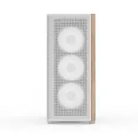 Кутия AeroCool D501A White Addressable RGB Wood Case ATX