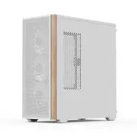 Кутия AeroCool D501A White Addressable RGB Wood Case ATX