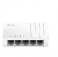 Суич Cudy GS105U, 5 портов, 10/100/1000, Auto-MDI/MDIX, USB-C Port
