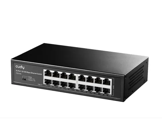 Суич Cudy FS1016, 16 портов, 10/100Mbps, Metal Switch