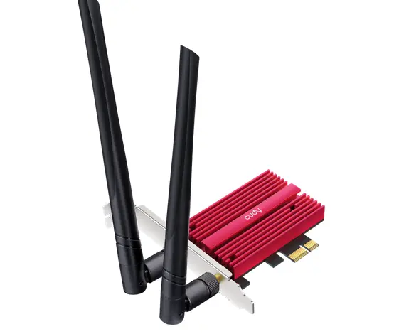 Мрежова карта Cudy WE9300, PCIe, 3-бандов, 5.7 Gbps, 2.8 Gbps, 688 Mbps, WiFi, Bluetooth 5.4