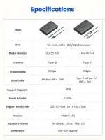Orico кутия за диск Storage - Case - 3.5 inch USB-A black - DDL35-U3-EU-BK
