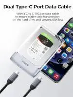 Orico външна кутия за диск Storage - Case - 2.5 inch 5Gbps USB-C Transparent - TX25C3-GY-BP